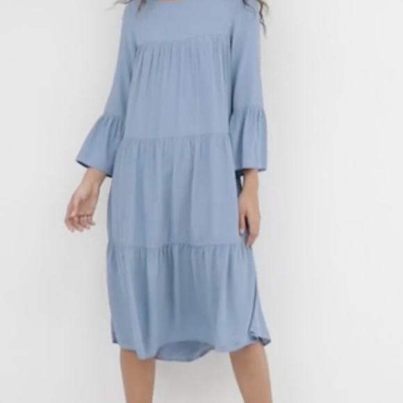NWT Y.A.S Tall Tiered Dress ASOS - Picture 2 of 4